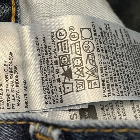 Levis 550 Jeans Men 46 x 30 Blue Denim Loose Baggy Fit‎ Straight Leg Light Wash - Picture 6 of 8